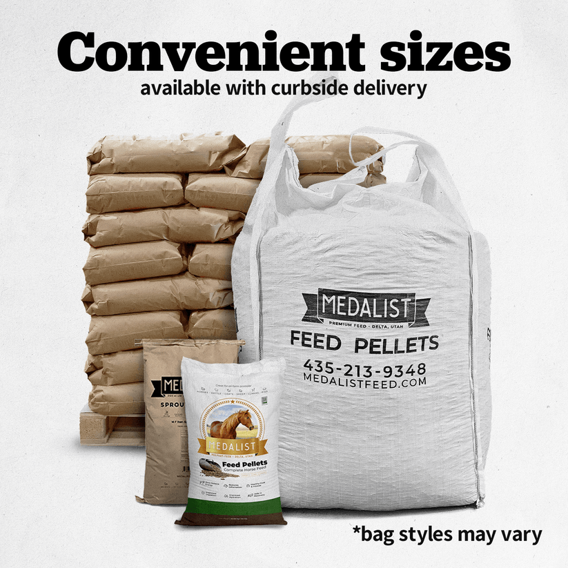 Sprout Pellets HighEnergy Horse Feed Medalist Feed